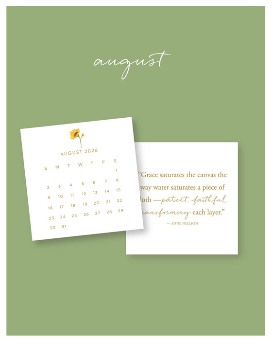 2026 Watercolor Series Desktop Calendar Anne Neilson Home