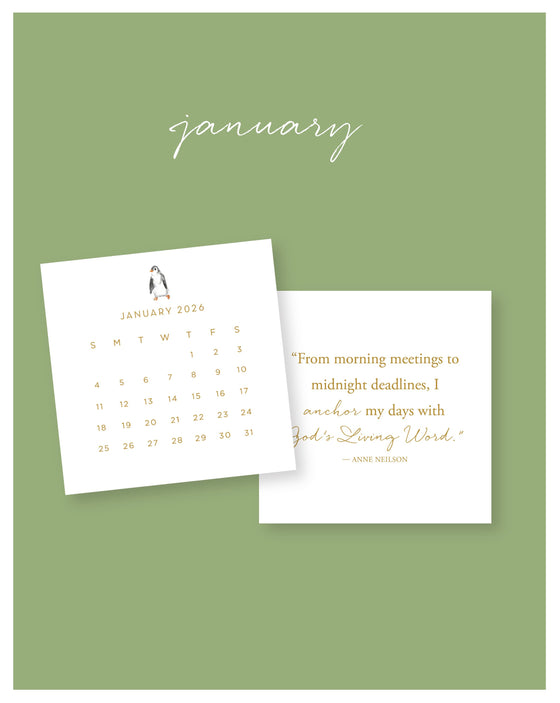 2026 Watercolor Series Desktop Calendar Anne Neilson Home