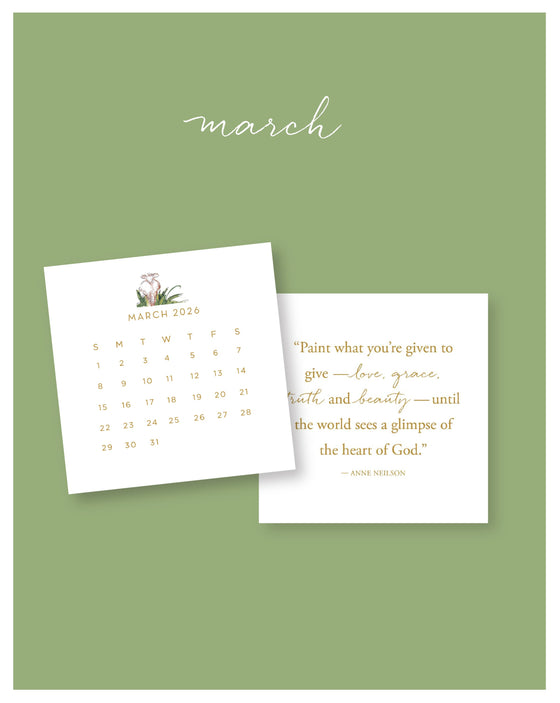 2026 Watercolor Series Desktop Calendar Anne Neilson Home