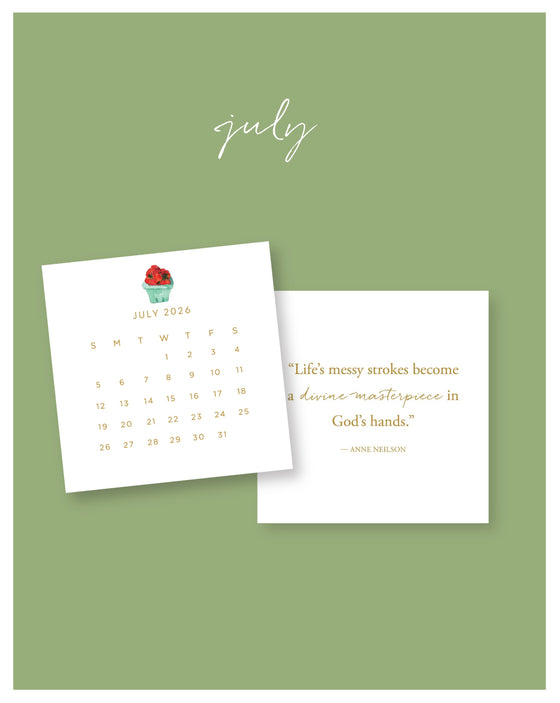 2026 Watercolor Series Desktop Calendar Anne Neilson Home