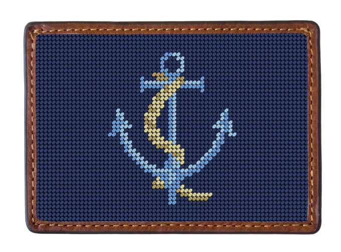  Anchored Needlepoint Credit Card Wallet Anne Neilson Home Wholesale