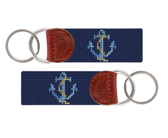 Anchored Needlepoint Key Fob Anne Neilson Home Wholesale