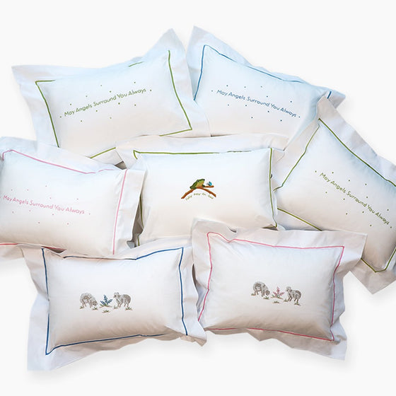 Blue - May Angels Surround You Always Pillow Anne Neilson Home Wholesale