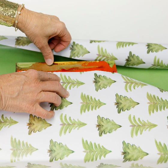 Christmas Tree Reversible Wrapping Paper Anne Neilson Home