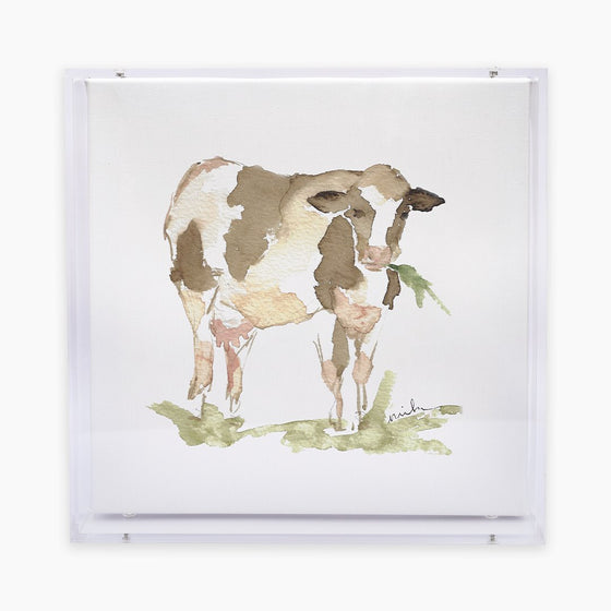 Cow Acrylic Shadow Box Print Anne Neilson Home Wholesale