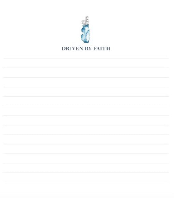 DRIVEN BY FAITH NOTEPAD Anne Neilson Home