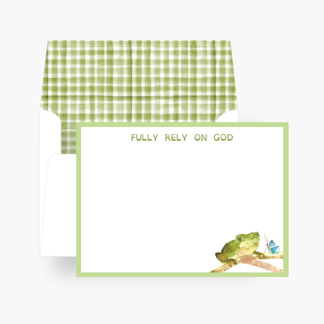 Fully Rely On God Notecards
