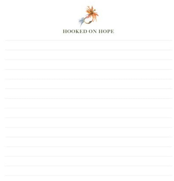 HOOKED ON HOPE NOTEPAD Anne Neilson Home