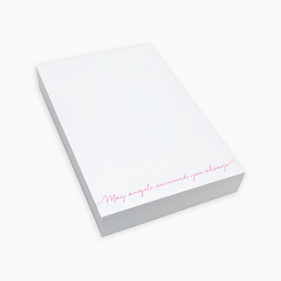 May Angels Surround You Always Notepad - PINK Anne Neilson Home