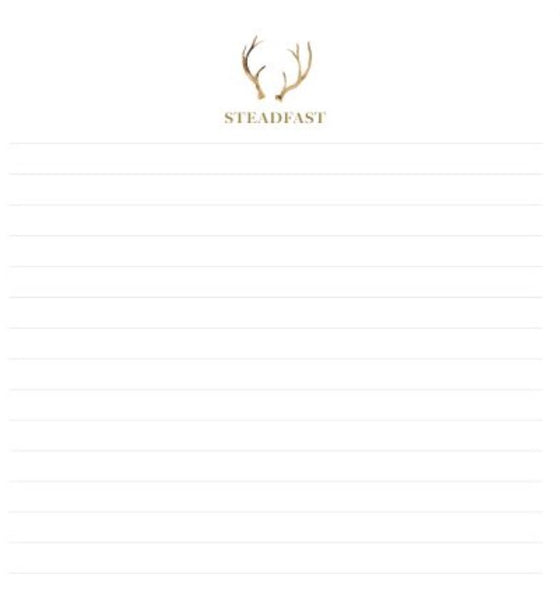 STEADFAST NOTEPAD Anne Neilson Home