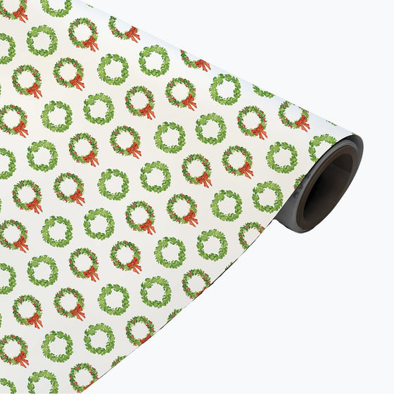 Wreath Reversible Wrapping Paper Anne Neilson Home