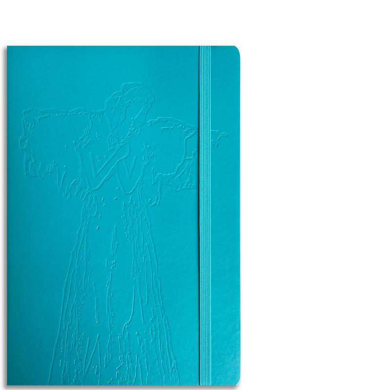 Blue Debossed Angel Journal