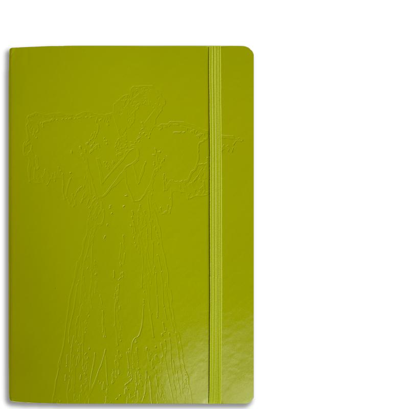 Green Debossed Angel Journal