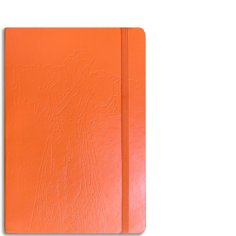 Orange Debossed Angel Journal